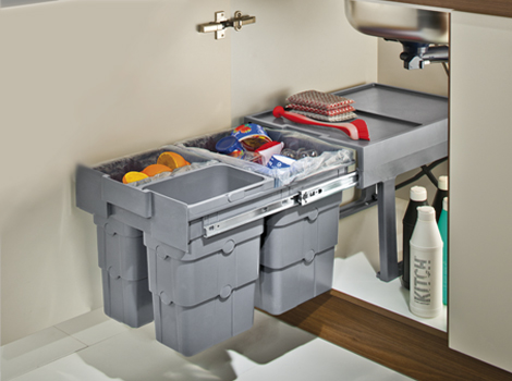 easywaste - compact bin unit for simple installation by the end customer